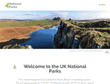 Tablet Screenshot of nationalparks.gov.uk